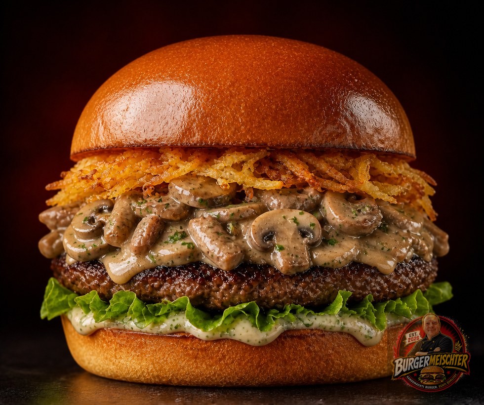Zürcher Champignon-Rahm-Burger